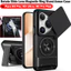 Giáp Xoay Ống Kính Trượt Funda Cho Huawei Pura 80 Pro Plus Ốp Lưng Vòng Từ Tính Cho Huawei Pura 80 Ultra 5G Ốp Lưng Đứng Capa