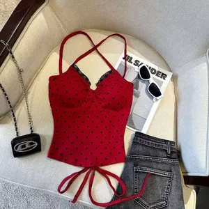 Mỹ Hot Girl Nơ Có Miếng Lót Ngực Camisole Nữ Mùa Hè Che Thịt Sang Trọng Niche Lưng Đẹp Bán Chạy Hàng Đầu26031103