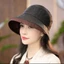 Mũ chống nắng nữ 58359 / Sợi mây thơm bằng lụa / Phong cách nữ / Mũ bảo vệ bốn mùa 11cm / Tấm che nắng thanh lịch / Mặt trước và mặt sau có thể đeo / Mũ hai mặt / Mũ Hepburn