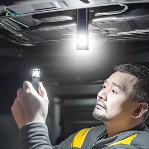 Đèn pin móc khóa LED có thể sạc lại 550LM Đèn pin Mini cầm tay Nhà thơ Đèn lồng lũ lụt Đèn làm việc có nam châm cho trường hợp khẩn cấp mới