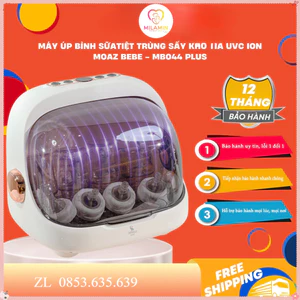 Máy úp bình sữa, tiệt trùng sấy khô tia UVC ION Moaz BéBé MB – 044 bảo quản khoang chứa 20L bảo hành 12 tháng