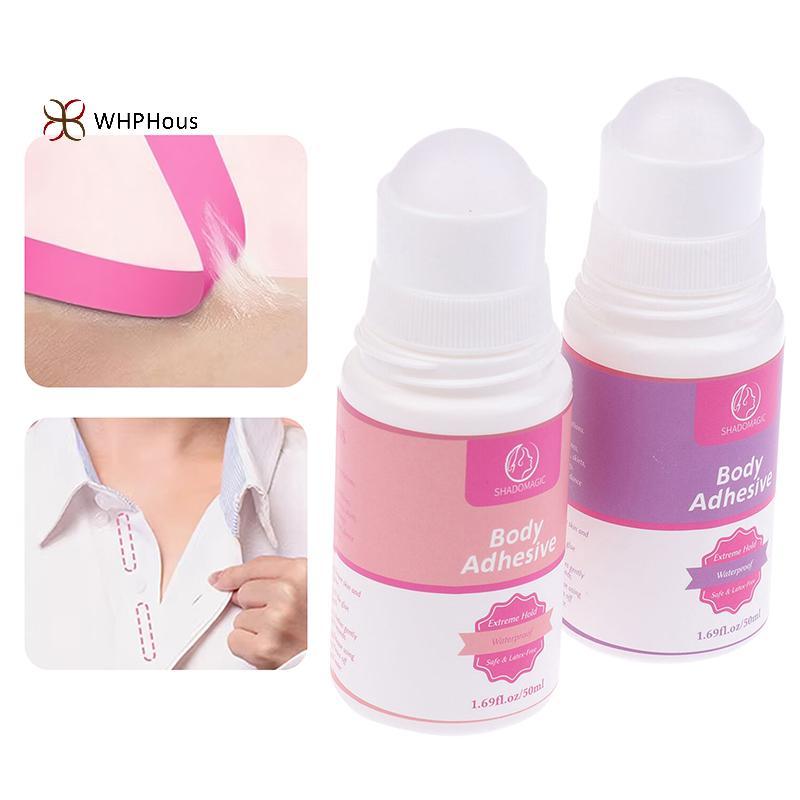 < WHPHous-t > 50ml Keo Chống Trơn Trượt Cuộn Trên Da Dính Cho Quần Áo Đầm Da Cơ Thể Áo Ngực Chống Phơi Sáng Chống Trơn Trượt Cố Định Đẹp