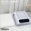 < Honeyba > 100 Chiếc Nail Art Dust Collector Giấy Lọc Làm Móng Tay Phụ Kiện Máy Chống Bụi Thay Thế Nail Art Máy Hút Bụi Giấy Lọc Đẹp
