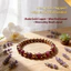 Vòng tay đính cườm Garnet bằng đồng - Garnet màu vàng mờ bằng đồng & rượu vang đỏ