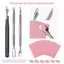 Springevenstar 5 / 10 Tờ Nail Cuticle Pusher Cát tự dính 100#180#240# Flake File Trimming Nails Pre Polishing Sandpaper Set Dụng cụ làm móng Springevenstar