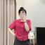 ÁO SƠ MI CỘC TAY CỔ SEN DÁNG RỘNG CHẤT VẢI ĐŨI MẶC MÙI HÈ CỰC MÁT PHÙ HỢP ĐI CHƠI, ĐI BIỂN, Ở NHÀ HIYU 66 STORE