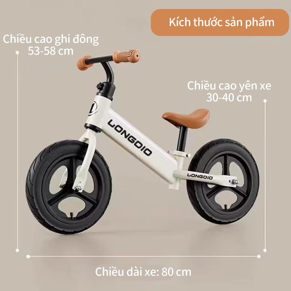 iiko Xe Đạp Cân Bằng 2 Bánh Cho Bé 1–6 Tuổi Không Bánh Phụ Thiết Kế Nhẹ & Bền Chắc