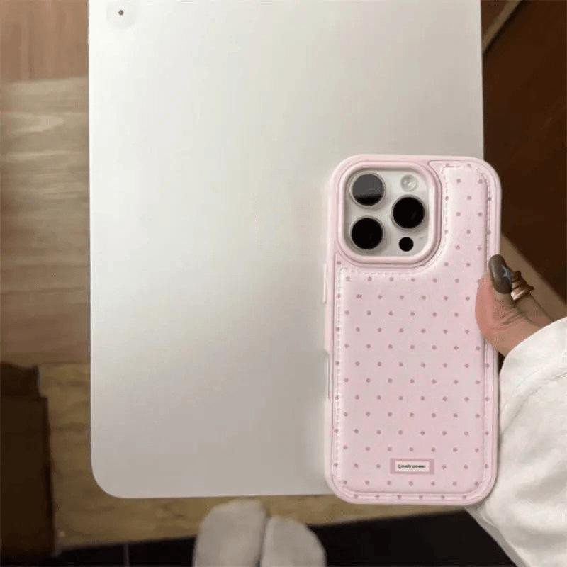 Đáy đơn giản hình vệt điểm phù hợp cho điện thoại iPhone 17 PROMAX, vỏ chống sốt mới 16