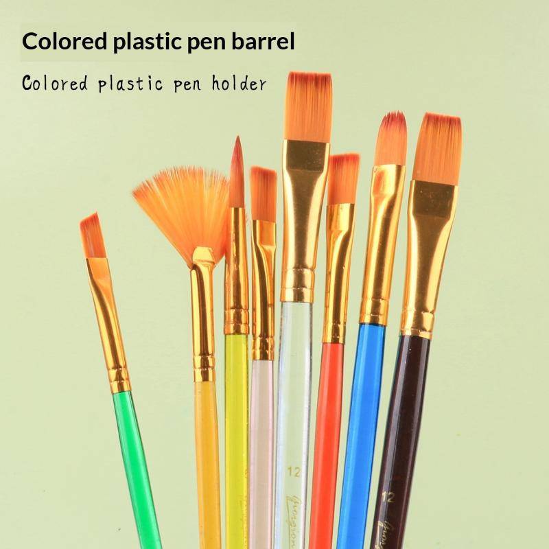 Bàn chải sơn Nylon chuyên nghiệp JINHF 6 20 chiếc Bộ dụng cụ vẽ tranh Acrylic màu nước Đồ dùng nghệ thuật cho người mới bắt đầu và nghệ sĩ HOT