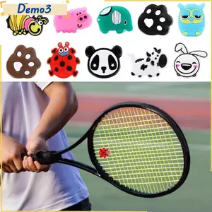 1 Chiếc Giảm Chấn Rung Bán Chạy Hoạt Hình Động Vật Silicon Tennis Vợt
