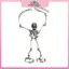 MYPANDA Skeleton Tay Vòng Tay Trang Sức Halloween Trang Trí Đầu Lâu Đồng Hồ Tay Dành Cho Nữ Punk Goth Vòng Tay Nhẫn Trang Sức Halloween Cosplay.
