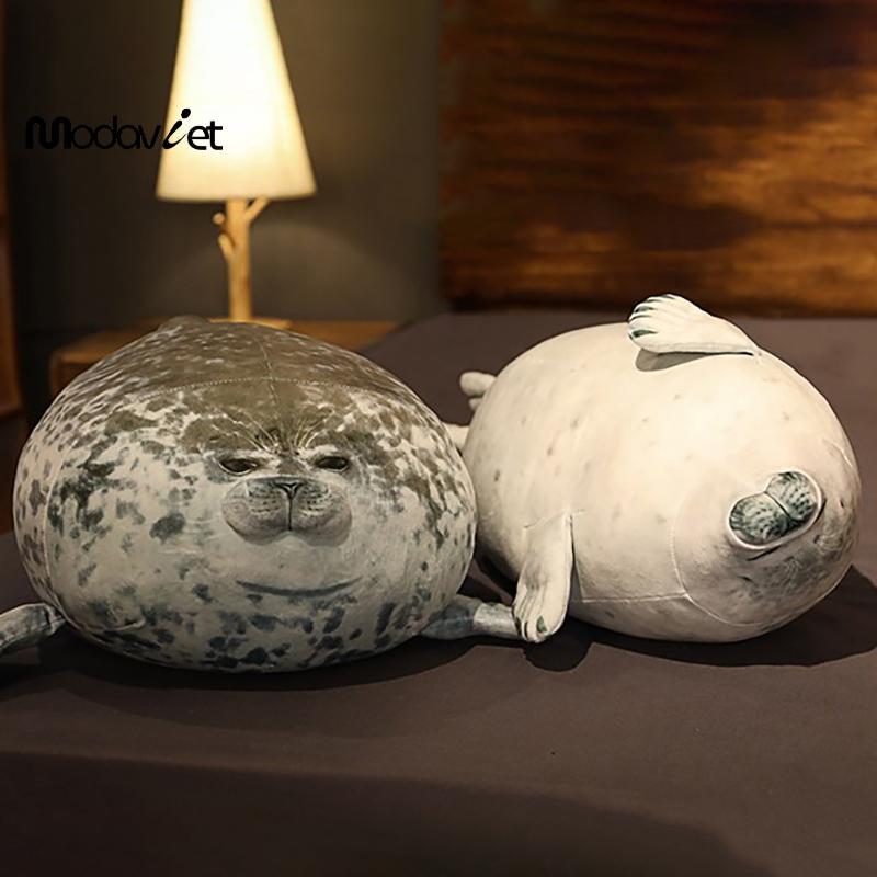 [modavietnamshop] Gối Angry Blob Seal Chubby 3D Mới Lạ Búp Bê Sư Tử Biển Đồ Chơi Nhồi Bông Sang Trọng Cho Bé Ngủ Ném Gối Quà Tặng Cho Bé Gái Đẹp