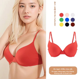 Thích hợp cho ngực nhỏ Áo ngực mịn cho nữ có chức năng nâng và chống chảy xệ, thiết kế cốc mỏng, khóa lưng có thể điều chỉnh, được trang bị nhiều màu Khóa Nylon chất lượng cao 3 hàng.