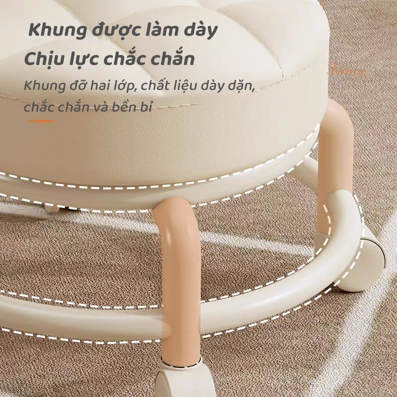 iiko Ghế Ngồi Cho Bé Có Tựa Lưng Ghế Thấp Xoay 360 Độ Có Bánh Xe Êm Ái Chắc Chắn
