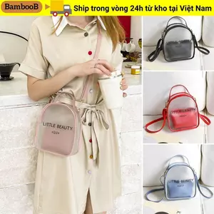 Túi đeo vai BAMBOOB Đơn giản Dung lượng lớn Thông thường trong suốt