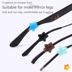 5 Cặp Silicone Star Moon Chống Trượt Móc Tai Kính Mắt Phụ Kiện Kính Mắt Kính Mắt Grip Temple Tip Holder Kính Mắt Mới
