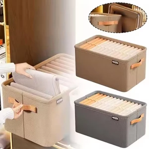 Mới Có Thể Gập Lại Quần Áo Hộp Bảo Quản Vải Tổ Chức Giỏ Cho Tủ Quần Áo Tủ Quần Lót Sắp Xếp