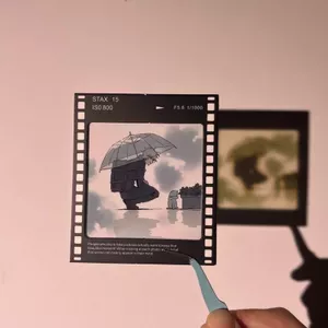 Đánh vần Trở Lại Hàng Hóa Wuwu Polaroid Chiếu Đảo Ngược Phim Hai Chiều Thanh Chirp Quà Tặng Ánh Sáng Video Phim 5.17
