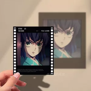 Demon Slayer Zuipei Inosuke Phim Ngược Trong Suốt Polaroid Thẻ Trong Suốt Zenitsu Tanjiro You Guo Chương Thẻ 5.17