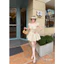 ĐẦM XÔ THÊU HOA NHÍ NHÚN CỘT NƠ XOÈ BYJOLIE p394