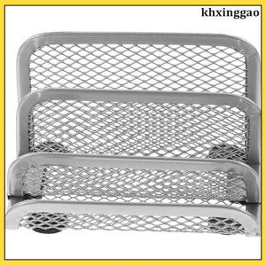 Giá đỡ sách bằng kim loại trang trí bằng bạc Giá để bàn chắc chắn để lưu trữ văn phòng tại nhà khxinggao