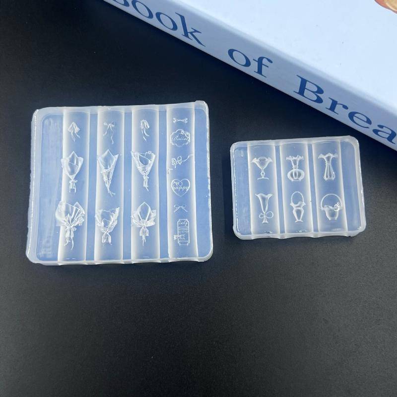 Springevenstar DIY 3D Nail Art với khuôn silicon có thiết kế bình hoa Lý tưởng cho các chuyên gia làm móng sáng tạo Springevenstar