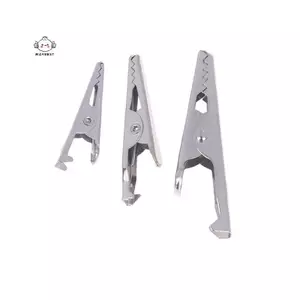 Maybest 50 Chiếc Mini Cá Sấu Kẹp Mini Bạc Kim Loại Cá Sấu Kẹp 28mm 35mm 45mm Để Kiểm Tra Điện Để Kiểm Tra Pin {VN}