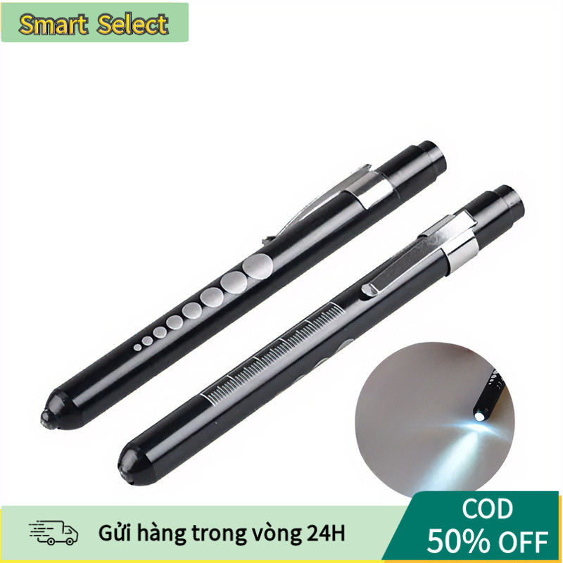 [COD] Đèn Bút Khám Bệnh GREETMED Màu Đen - Nhỏ Gọn, Pin AAA, Tiện Dụng Khám Tai Mũi Họng & Mắt