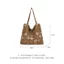 Good Bag} Túi Tote thông thường thêu Denim dung tích lớn