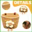 Giỏ Xe Đạp Trẻ Em Tay Dệt Dây Cotton Sang Trọng Trang Trí Hoa Trẻ Em Giỏ Xe Đạp Nhỏ Cho Xe Tay Ga saixit2vn