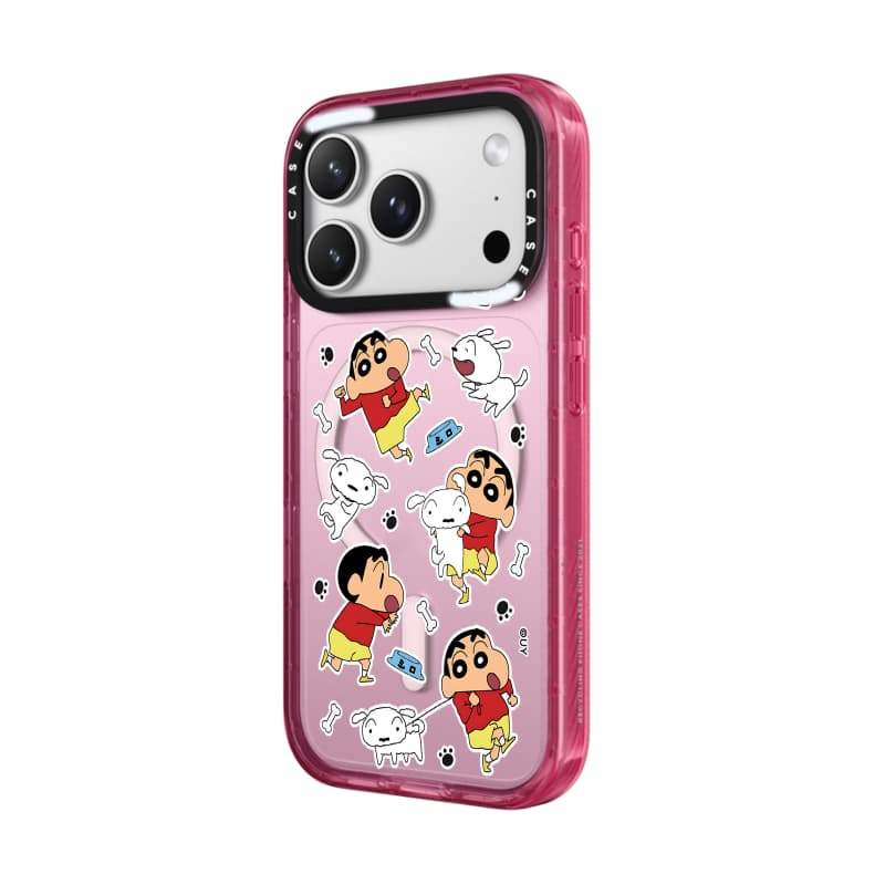 CASECASE X Crayon Shin chan Nohara Shiro Đen / Xanh da trời / Hồng Fizz Bộ sưu tập Màu sắc Trong suốt Cứng Hút Từ Tính Tác Động Dành Cho Apple IPhone 13 14 15 16 17Pro Max Plus Có Hộp