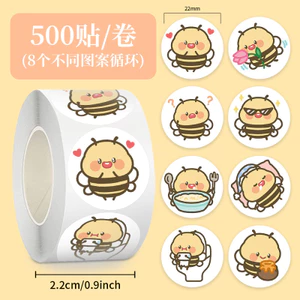 500 Miếng Dán Cuộn Miếng Dán Bộ Sưu Tập Lớn Phong Cách Hoạt Hình Dễ Thương Sổ Tay Bộ Miếng Dán Trang Trí Niêm Phong Dán Dán 5.20 TY2W