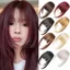 JUNYUE88US Tóc Tổng Hợp Kẹp-In Bangs, Viền Giả Tự Nhiên Cắt Wispy Viền Với hông, Tóc Trước Màu Nâu Đậm Tóc Thẳng Nổ Cho Nữ