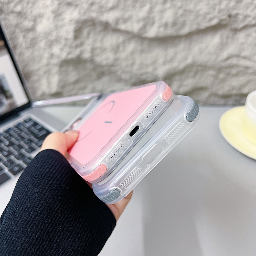 Ốp Điện Thoại Khung Mờ Có Giá Đỡ Ống Kính Mạ Điện Cho iPhone 17 16 15 Pro ProMax 17 Air 16 15 14 Plus Vỏ Chống Sốc Chống Trượt