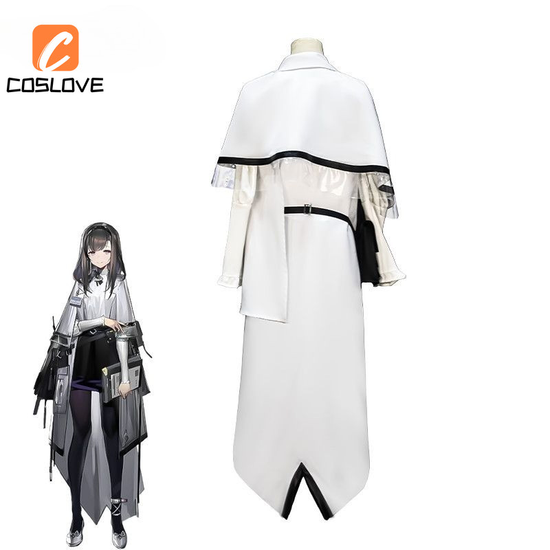 Anime Arknights - Quần Áo Cosplay Trọn Bộ Nhân Vật Bác Sĩ/Linh Mục, Đầm Tay Dài Cho Nữ