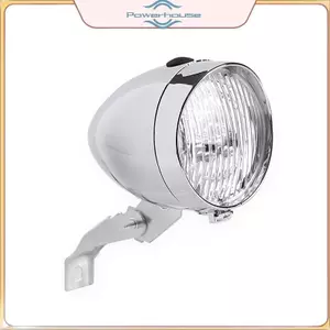 POWER Classical Retro Đèn Pha ABS 3 Đèn LED Xe Đạp Đi Đêm Cảnh Báo An Toàn Đèn Trước Không Pin.