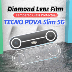 TECNO POVA Slim 5G 3D Bảo vệ ống kính máy ảnh cho TECNO POVA Slim 5G SParkSlim POVA SPark Slim 4G 5G 2025 Kính cường lực trong suốt Bảo vệ camera sau
