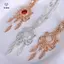 Dây chuyền hoa hình học rỗng thời trang Vintage Phụ kiện tóc Phụ kiện tóc Phụ nữ xếp lớp sel Đồ trang trí tiệc [Mina]