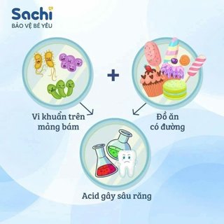 Kem Đánh Răng Tạo Bọt Cho Bé Sachi Postbiotics 80ml – Hương Dâu & Cam, Ngừa Sâu Răng Hiệu Quả
