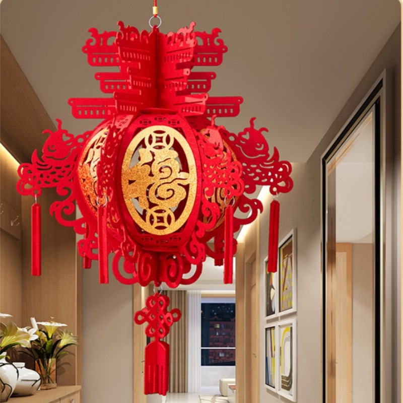 Trung Quốc Năm Mới Trang Trí Đèn Lồng Trong Nhà Không Dệt Đèn Lồng Đỏ Lễ Hội Mùa Xuân Trang Trí Nhà Quà Tặng