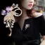 JVSUB Hoa Trâm Cài, Corsage Tinh Tế Cao Cấp, Thời Trang Kim Cương Giả Thanh Lịch Áo Len Chân Cho Áo Len Phụ Kiện