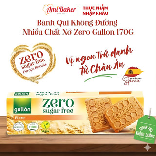 Bánh Kem Xốp Vani Và Socola Không Đường Gullon 180g, Thơm Ngon, Ăn Vặt Không Lo Đường