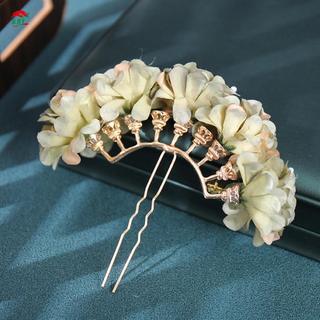 Kẹp tóc handmade lụa hoa, phù hợp cho tiệc cưới và váy dạ hội
