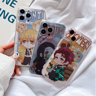 Ốp Lưng Samsung Galaxy A06 A07 A05 A05S A14 A15 A33 A73 A34 A35 A12 A7 2018 Anime Demon Slayer Hoạt Hình Mềm Trong Suốt