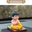 FANIELLAPOWELL Tượng trang trí Phật, Phụ kiện ô tô Đồ trang trí linh vật Đồ chơi nhảy múa, Bảng điều khiển trang trí may mắn và may mắn sáng tạo