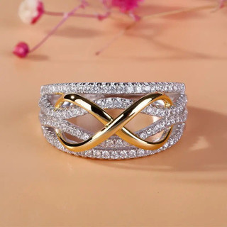 Nhẫn Zircon Bạc S925 Trang Sức Thời Trang Đơn Giản Quà Tặng Nữ