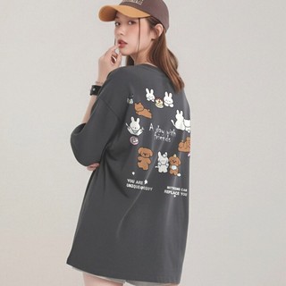 HIIXIIVI 2026 Mùa Hè Cotton Tee Phong Cách Hàn Quốc Nữ Tay Ngắn Thời Trang Unisex Cổ Tròn Rời Plus Kích Thước Áo Thường Ngày
