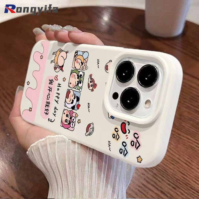 Ốp Điện Thoại Hoạt Hình Shin-chan Cho Xiaomi 17 Pro Max 15 14 Civi 13 Pro Vỏ Màu Siêu Kẹo Dễ Thương Ngộ nghĩnh Mờ Chống Sốc Ốp Lưng Mềm