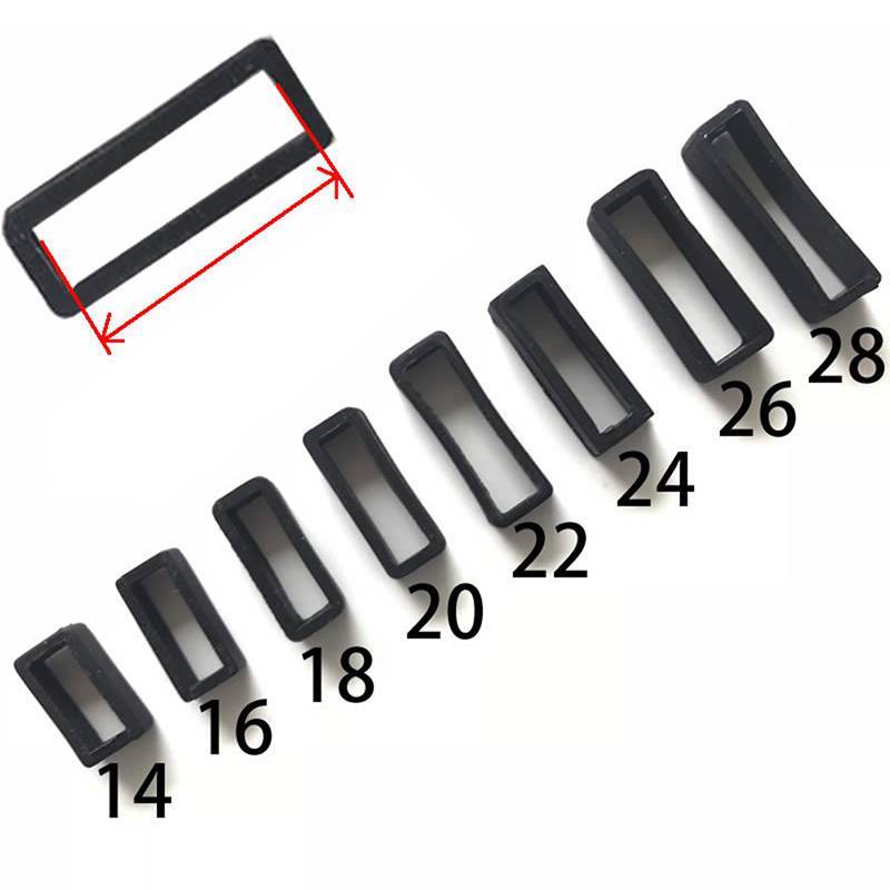 < WHPHous-t > 7 Kích Cỡ Bla Dây Đeo Đồng Hồ Silicon Giữ Vòng Vòng Cao Su Bule Vòng 14-26 Mm Giữ Giá Đỡ Dây Đeo Đồng Hồ Phụ Kiện Đẹp