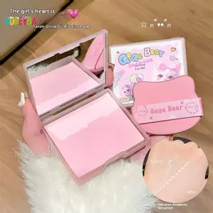 < Honeyba > 100 Tờ Giấy Đổ Dầu Có Hộp Đựng Và Trang Điểm Tấm Hấp Thụ Dầu Puff Than Tre Mặt Dầu Blotting Tờ Trang Điểm Đẹp